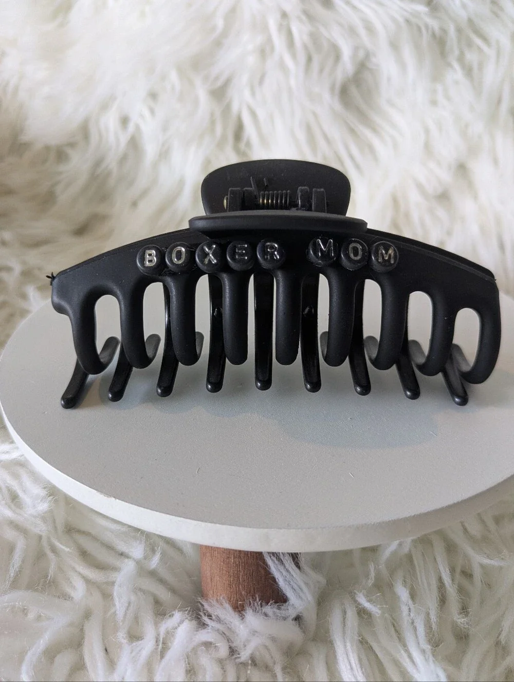 Boxer Mom Dog Mom Hair Clip Claw Style | Handcrafted | NWT